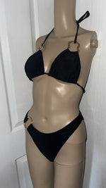 BLACK GOLD BUCKLE BIKINI SET