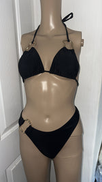 BLACK GOLD BUCKLE BIKINI SET