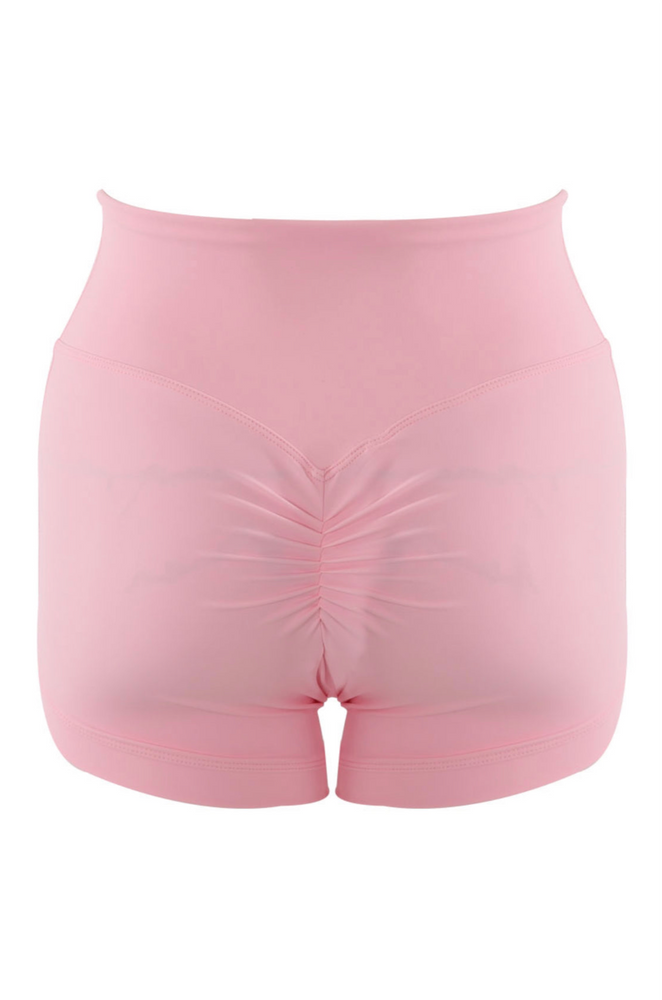 PINK PUSH UP GYM SHORTS